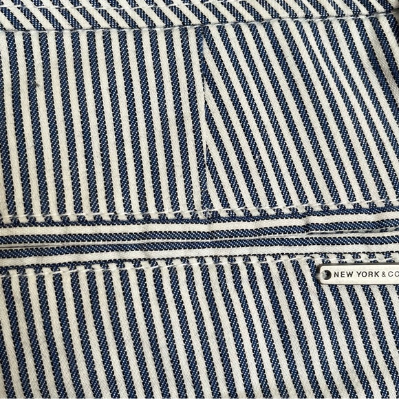 Blue and White Pin Striped Shorts by New York and Company/Size 12. NWT - Picture 5 of 7